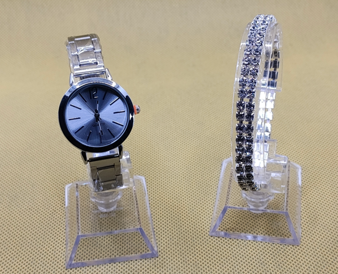 Elegant watch and bracelet set