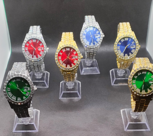 Studded men's watches